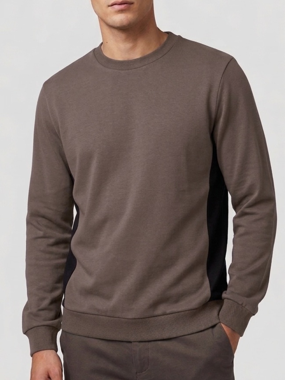 Eleven Paris Paneled Knit Crewneck
